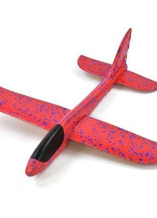 Пінопластовий планер-літачок, 48 см, червоний1 фото