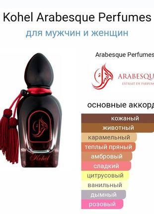 Распыли kohel arabesque perfumes6 фото