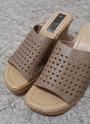 Шлёпанцы натуральная кожа 38р