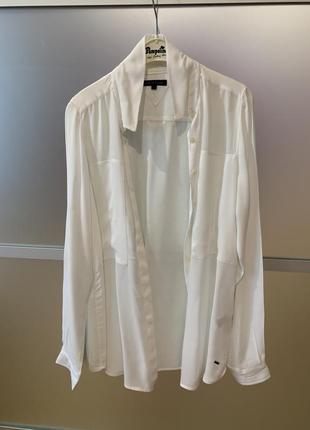 Белая рубашка tommy hilfiger