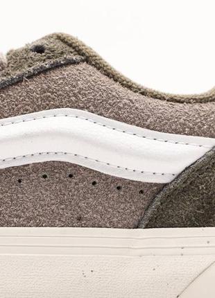 Мужские кеды хаки с серым vans knu khaki grey5 фото