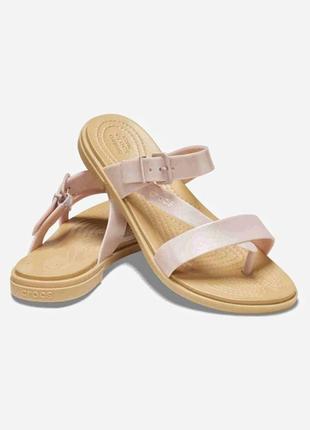 Сандалі жіночі iconic crocs comfort tulum shimmer 37-38 розмір3 фото