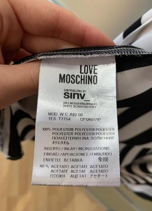 Рубашка с бантом на груди moschino 3
