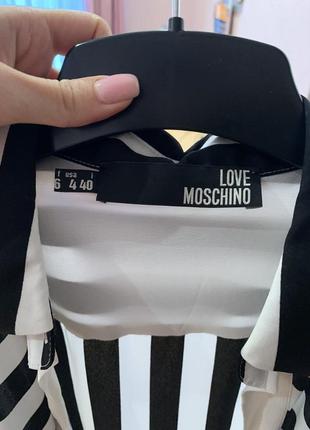 Рубашка с бантом на груди moschino 2