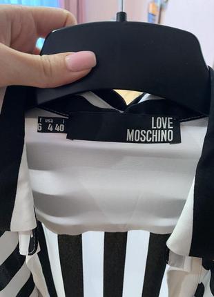 Рубашка с бантом на груди moschino2 фото