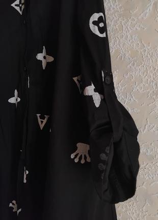 Итальянский фирменное платье, туника, туника, платье очень стильное черное, удлиненная рубашка, блуза, блузка5 фото