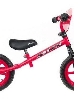 Уцінка. беговел "junior star" 12 "(червоний) - колесо має восьмерку