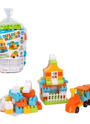 Конструктор пластиковый "building blocks", 90 дет