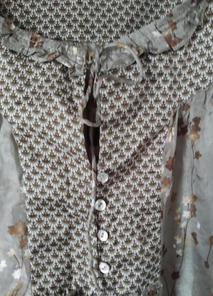 Блуза з шовку від zara basik2 фото