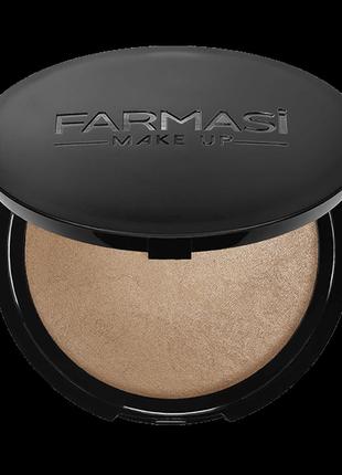 Запечена порцеляновий пудра terracotta 02 темний, 10 г make up farmasi