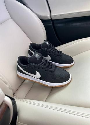 Nike dunk sb black gum2 фото