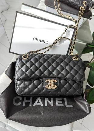 Сумка женская клатч chanel средний шанель черный