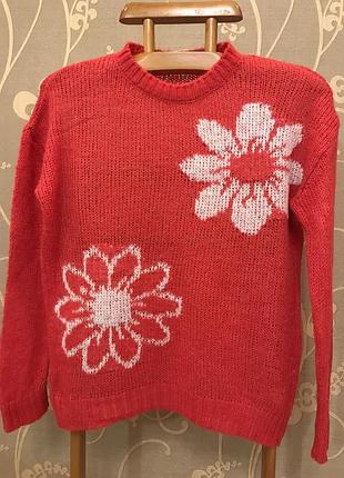 Очень красивый и стильный брендовый вязаный свитер 18.