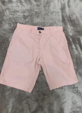 Мужские шорты disigned by f&f размер 32 цвет розовый, мелкая клетка2 фото