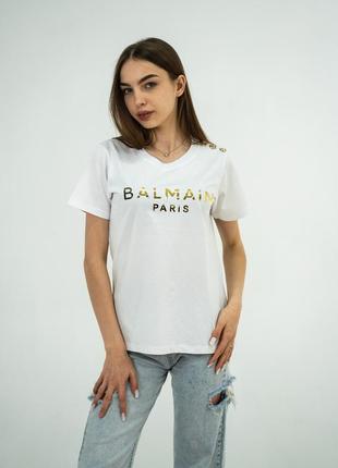 Футболка женская balmain kb-22215 white xl2 фото