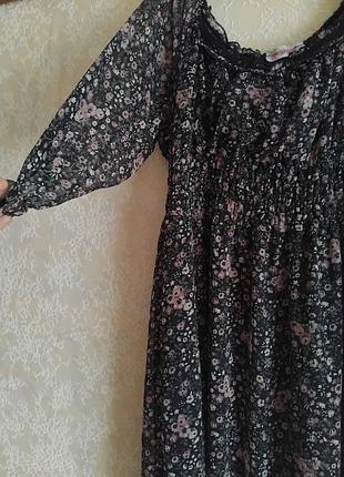 🦋цветочное платье, платье в цветочный принт, mega &amp; life 🦋