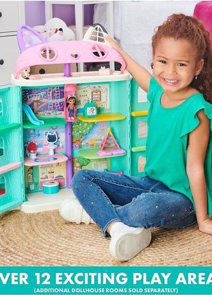 Ляльковий будиночок габбі 15 предметів gabby’s dollhouse, purrfect dollhouse with 15 pieces8 фото