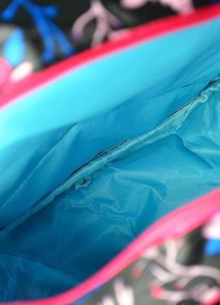 Рюкзак для девочки “леопард” (цвет: голубой)3 фото