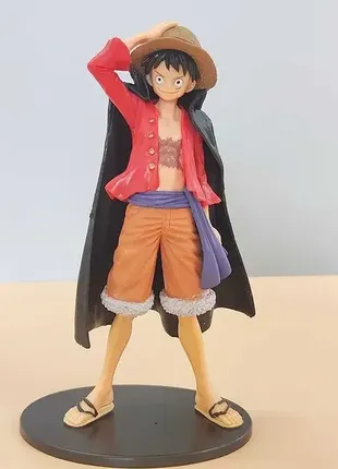 Фигурка статуэтка аниме one piece манки д. луффи в плаще 17 см