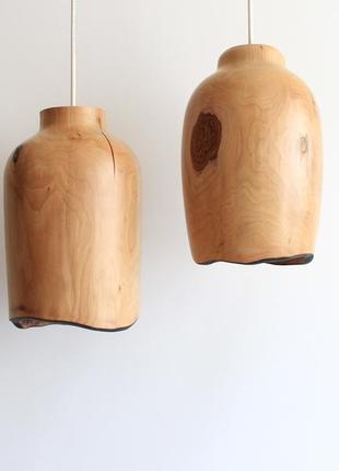 Деревянные люстры из груши ручной работы (1668)