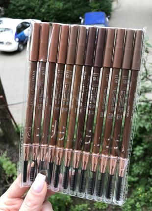 Олівець flormar двосторонній для брів 12 шт