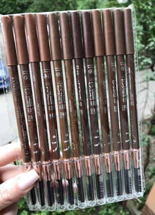 Олівець flormar двосторонній для брів 12 шт