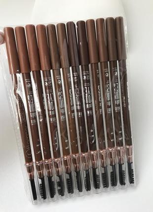 Олівець flormar двосторонній для брів 12 шт