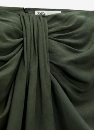 Инстаграмная льняная юбка zara, размер м.4 фото