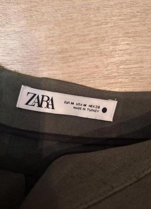 Инстаграмная льняная юбка zara, размер м.6 фото