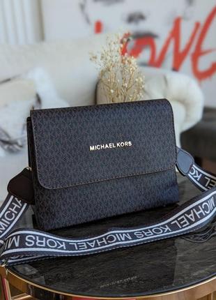 Сумка женская  michael kors кросс-боди  майкл корс коричневая