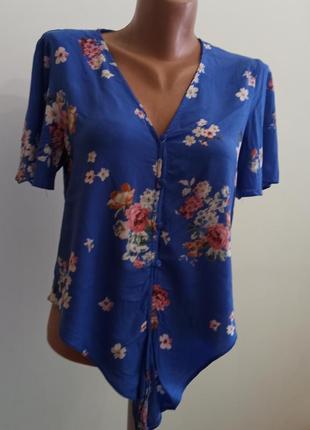 Блуза в цветочный принт1 фото