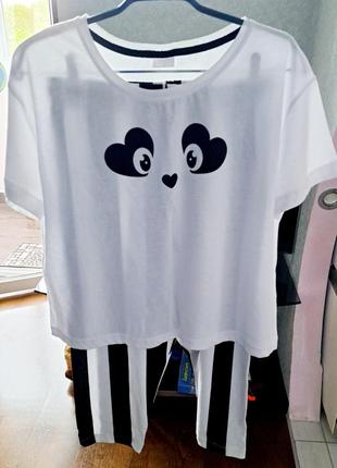 Домашний костюм пижама панда s,m3 фото