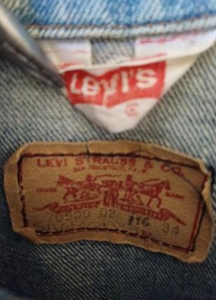 Куртка джинсова  levi's 70500-0216
 size 34  made in france  🇫🇷4 фото