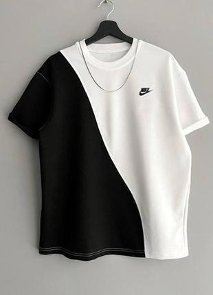 Футболка nike white/black s-xl1 фото