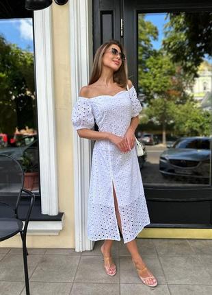 Белоснежное платье