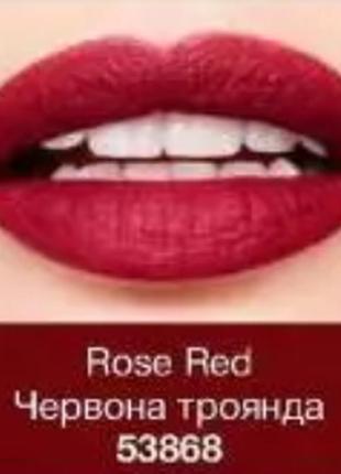 Губна помада avon матова перевага rose red