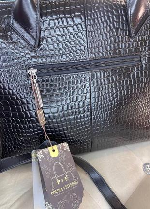 Женская кожаная сумка под а4 формат polina&eiterou5 фото