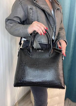 Женская кожаная сумка под а4 формат polina&eiterou3 фото