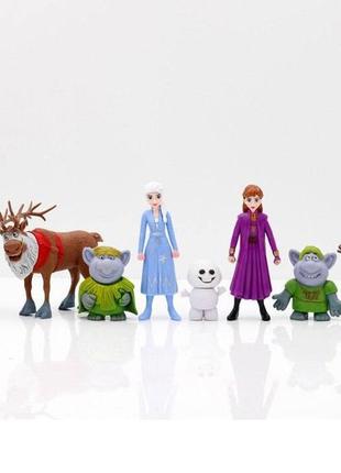 Набір іграшок фігурки героїв мультфільму холодне серце 8 штук