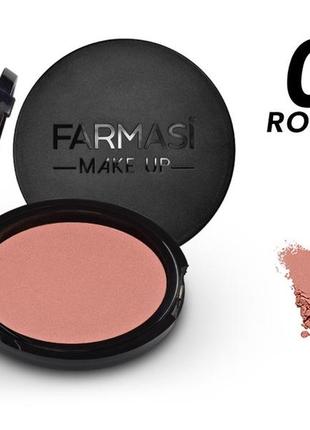 Румяна tender blush on 06 розовый джем/rose jam 5 г  farmasi