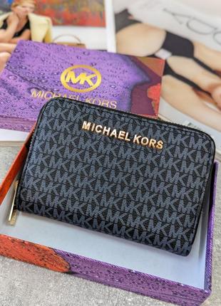 Женский кошелек michael kors синий маленький  майкл корс