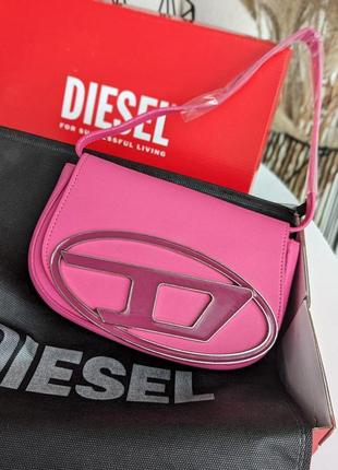 Сумка жіноча diesel рожевий дезель lux