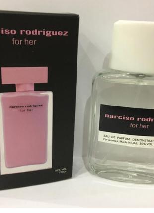 Жіночі парфуми міні тестер narciso rodriguez for her dutyfree 60 мл (нарцисо родригез фор хер)