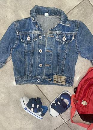 Модна джинсовка на дитинку 1рік-1,5 рочки