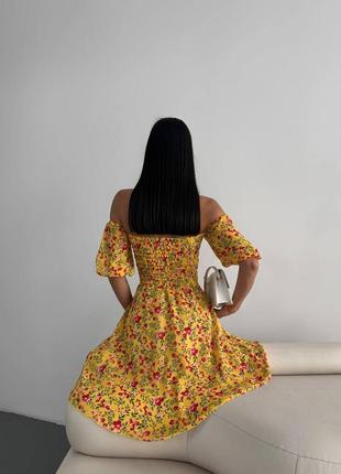 Нежное шифоновое платье в цветы4 фото