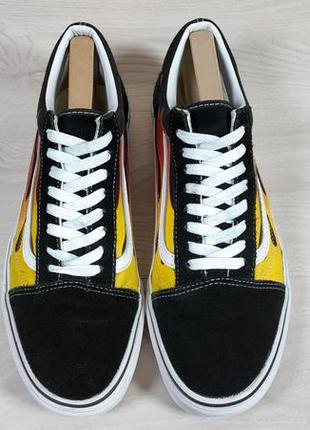 Мужские кеды с пламенем, с огнем vans old skool оригинал, размер 433 фото