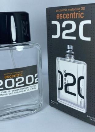 Мини-тестер duty free 60 ml escentric molecule 02, молекула 020 эксцентрик