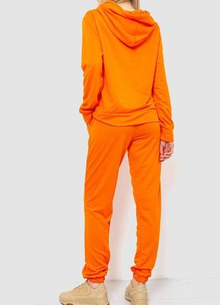 Спорт костюм жіночий двонитка, колір помаранчевий, 244r0094 фото
