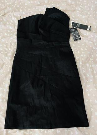 Черное платье мини