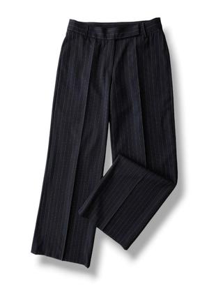 Широкие прямые брюки из тонкой шерсти per una.